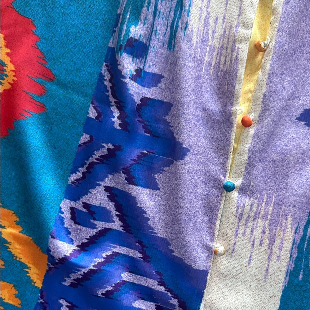 Colorful Maxi Dress with Strappy Design - Picture 5 of 5